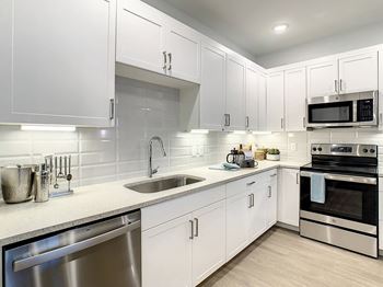 Elegant quartz countertops